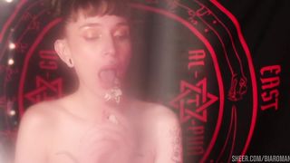 Blasphemic Whore Fucks her Pussy