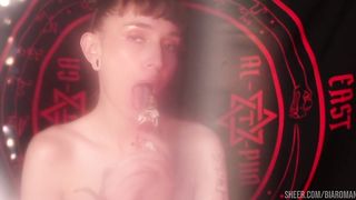 Blasphemic Whore Fucks her Pussy