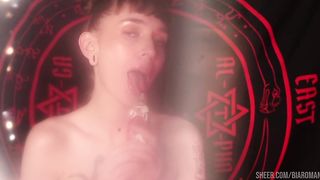 Blasphemic Whore Fucks her Pussy