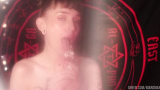 Blasphemic Whore Fucks her Pussy
