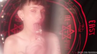 Blasphemic Whore Fucks her Pussy