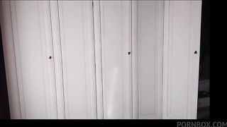 sexy hot real housewife during an amateur strip tease