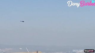 The milf won a helicopter ride but had to fuck the pilot!