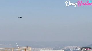 The milf won a helicopter ride but had to fuck the pilot!