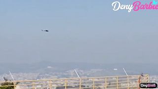 Milf sucked the helicopter pilot and received a lot of dick!