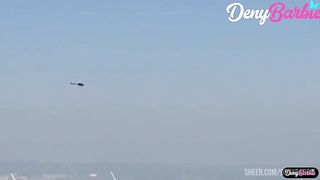Milf sucked the helicopter pilot and received a lot of dick!