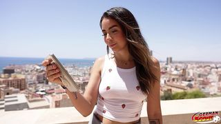 GERMAN SCOUT - LATINA GIRL KITTY LOVE PICK UP FOR CASTING FUCK WITH MASSIVE CUM