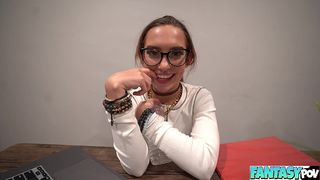 FUCKING HOT NERD WHILE TUTORING - BAILEY BASE