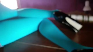 MILF IN BLUE: PANTYHOSE, SHOES, SKIRTS