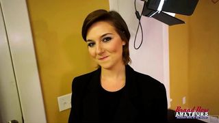 BIG TITTED BRUNETTE KYLIE FINGER FUCKS HER PUSSY AND SUCKS A BIG COCK!