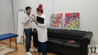 NURSE MAKES HANDJOB SPERM DONOR BREAST FEEDING