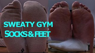 BOY FEET SWEATY SOCKS & SOLES AFTER GYM GAY FEET FOOTFETISH SNEAKER POV