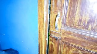 Indian step sister peeing (piss) in the toilet