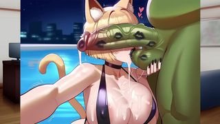 SLUT WIFE WORSHIPS BIG ORC COCK - NYATORASE #10 CUCK HUSBAND GAMEPLAY