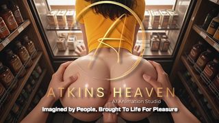 GROCERY STORE EMPLOYEE WITH THICC ASS GETS BANGED RAW AND CREAMPIED BETWEEN AISLES - [POV / VIRTUAL SEX / AI]