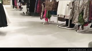 hot pee in a diaper hidden in a fitting room