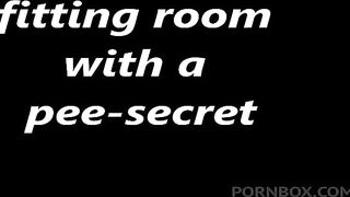 hot pee in a diaper hidden in a fitting room