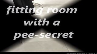 hot pee in a diaper hidden in a fitting room