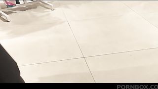 hot pee in a diaper hidden in a fitting room