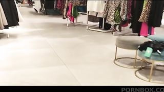 hot pee in a diaper hidden in a fitting room