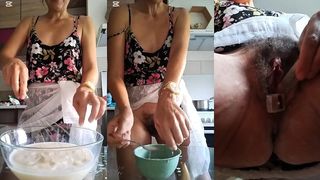 PUSSY COOKING KITCHEN- SEXUAL COOKING MASTURBATION