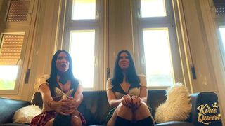 ANISSA S CURVES SHAKE AS DAN PULLS OUT FOR KIRA S SLOPPY BJ!