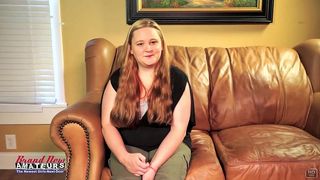 BUSTY BLONDE COED ROSE ENJOYS SUCKING A COCK AND SWALLOWING THE CUM!