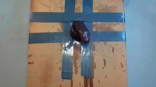 TALL HUGE DICK SEXY MAN REINVENTS GLORY HOLE