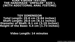 Kira Viburn Testing The Handmade Impaler Size L (With Additional Anal Fisting) TWT319