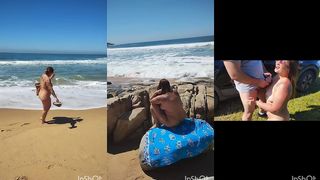 FUI RECONHECIDA POR UM FA NA PRAIA DE NUDISMO QUE FICOU DE PAU DURO E GOZOU EM MIM