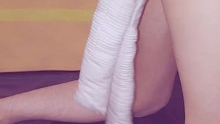 GAPING, FISTING AND STUFFING MY HUNGRY ASS WITH A PILLOW!