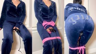 JUICY COUTURE VELOUR TRACKSUIT SELF ROPE BONDAGE SQUIRTING