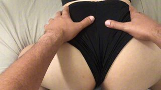 HOT COUPLE IN BED WEARING LEOPARD LINGERIE – SENSUAL CUDDLING, TEASING & PASSIONATE MOMENTS