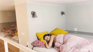 Pregnant step sister Kate woke up with a fat cock in her ass. Creampie anal