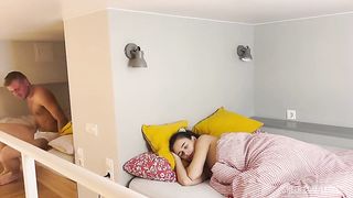 Pregnant step sister Kate woke up with a fat cock in her ass. Creampie anal