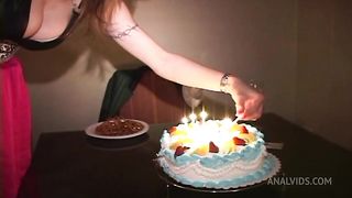 Natasha Starr sucks fucks BBC It cums on her tits Cuckold fucks her ass