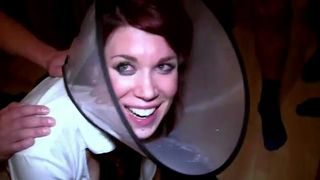 COLLARED SLUT GETS GANG FUCKED