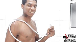 Anal enema and anal sex in the shower - 0% Pussy