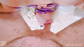 SUBMISSIVE NURSE TILLY - ANAL Piss-Drinking slut - slapped, rimming, ATM, CUM SLURP - LOOKS SHOCKED