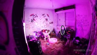 Ass squirting milk enema & farting