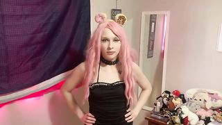 teen deep throats a big cock then gets fucked with a surprise ending