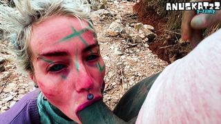 PUBLIC BLOWJOB AND BIG LOAD OF CUM ON FACE