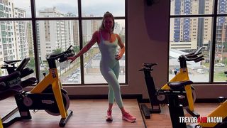 AFTER GYM WORKOUT, SHE GETS FUCKED HARD AT HOME