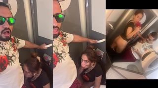 GOOD MORNING FELLOWS ! SHE STARTS HER DAY SHOWING DADDY HOW HE DESERVES TO BE SERVED IN THE TRAIN !