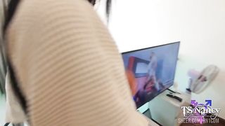 TS NANCY fucks so hard with cute 1ST TIME HERE new TS friend!!!! 2 HOT ASS for a great THAI EXPERIENCE!