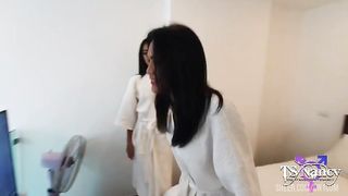 TS NANCY fucks so hard with cute 1ST TIME HERE new TS friend!!!! 2 HOT ASS for a great THAI EXPERIENCE!