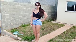 Corretor de imoveis fodeu a cliente que foi conhecer a obra, gata bronzeada muito gostosa