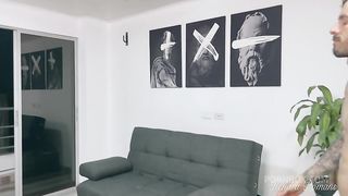 Having anal sex with my neighbor on his house. Milf transgender