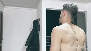 Having anal sex with my neighbor on his house. Milf transgender