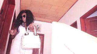 The sexual antics of our neighbors infected us with a rough fuck without a future with my new roommate Lulu vroumette cmr on African porn Movies